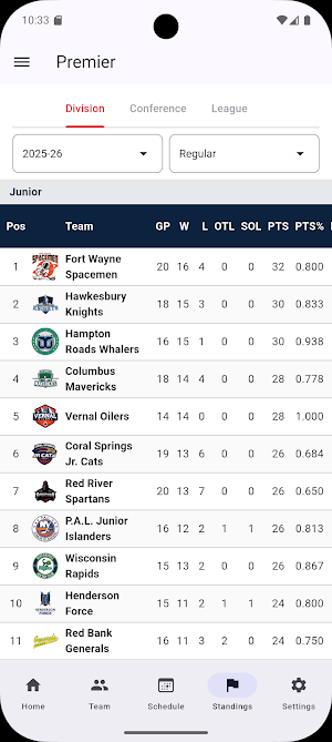 USPHL Premier Screenshot 2