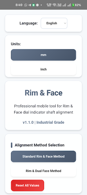 Rim & Face Calculator Screenshot 0