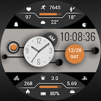 ZKinWatch Dark Grey Ink Orange