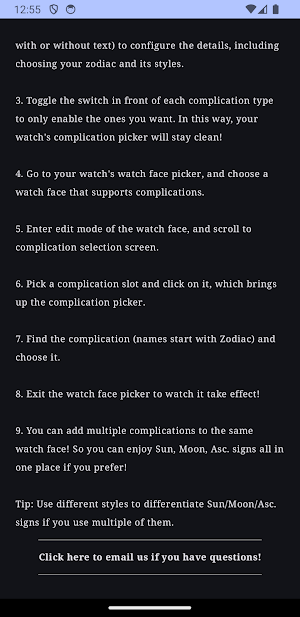 Zodiac Complications Screenshot 3