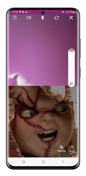 Chucky fake video call Screenshot 3