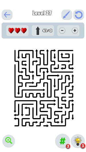 Arrow Out Maze Game Screenshot 1