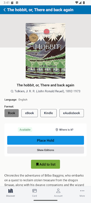 Bedford Public Library Screenshot 0