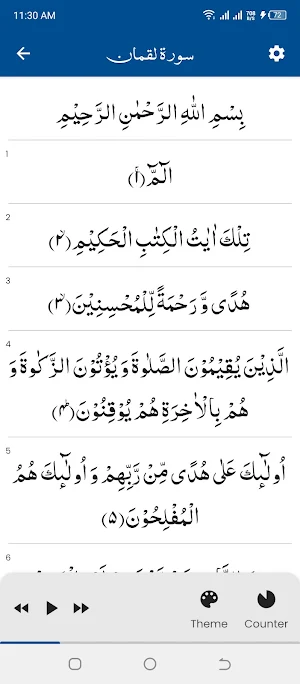 Surah Luqman (سورة لقمان) Screenshot 0