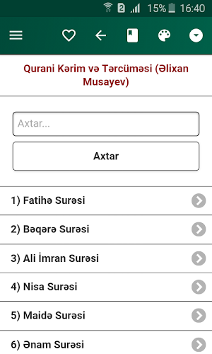 Qurani Kərim və Tərcüməsi (Əlixan Musayev) Screenshot 0