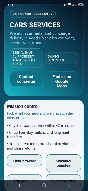 cars services Screenshot 3