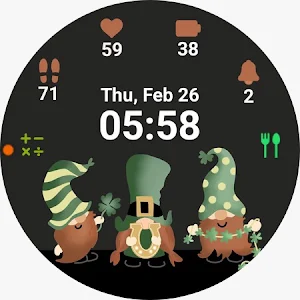 St Patrick’s Gnomes watch face Screenshot 2