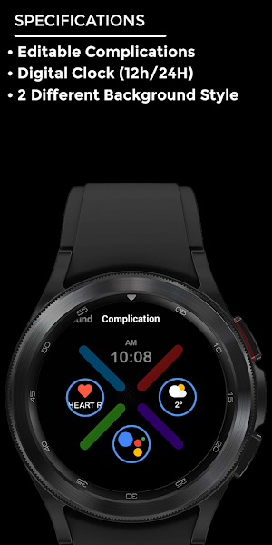 Abstract night - watch face Screenshot 3