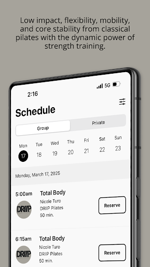DRIIP Pilates Screenshot 3
