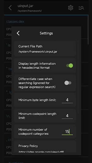 UTF-8 extractor - in any file Screenshot 1