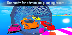 GT Car Mega Ramp: Stunt Racing Screenshot 1