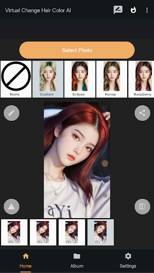 Virtual Change Hair Color AI Screenshot 0