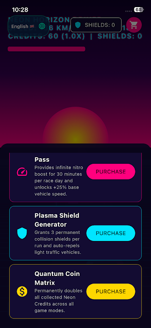 Neon Horizon Driver Screenshot 1
