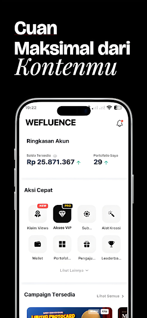 Wefluence: Cuan dari Konten Screenshot 0