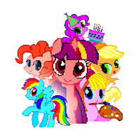 Pony Pixel Art Color by Number