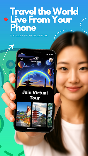 Doraverse: Live Virtual Travel Screenshot 0