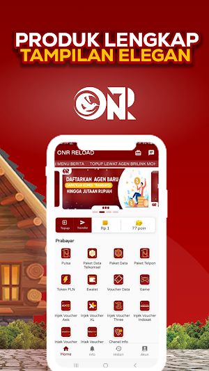 Onr Reload - Agen Pulsa Murah Screenshot 1