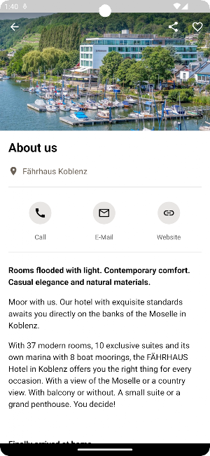 Hotel Fährhaus Koblenz Screenshot 0