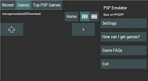 PSP Ultra Games Emulator ISO Screenshot 1
