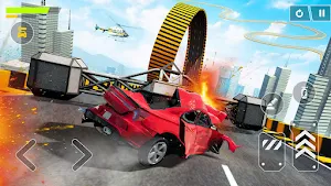 Flying Car Crash: Real Stunts Screenshot 2