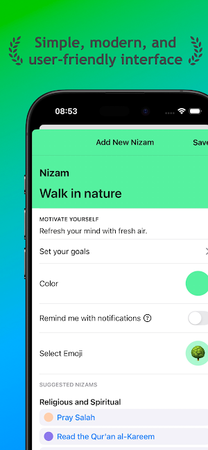 Nizam - adopt good habits Screenshot 1