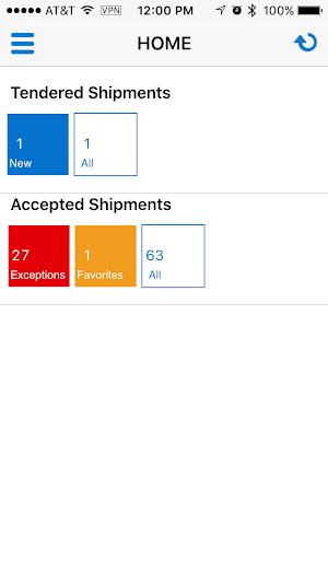 Oracle Transportation Mobile Screenshot 1