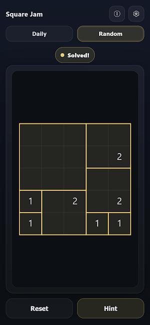 Square Jam - Area Logic Puzzle Screenshot 0