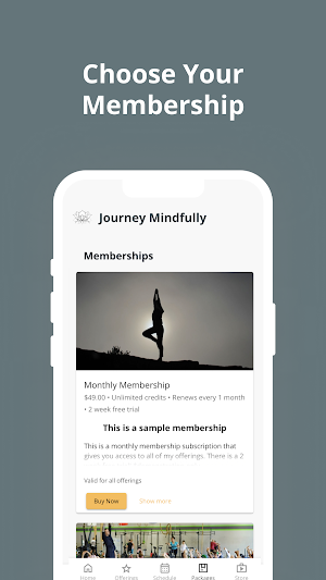 Journey Mindfully Yoga Screenshot 2