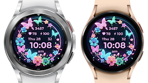 AZ284 Butterfly Watch Face Screenshot 2