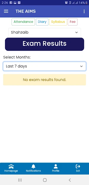 The Aims Smart School Screenshot 2