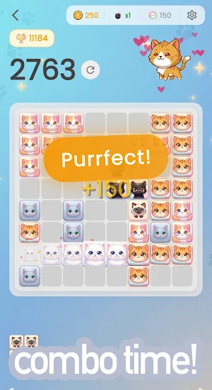 Purrfect Blocks - Cat Puzzle Screenshot 2