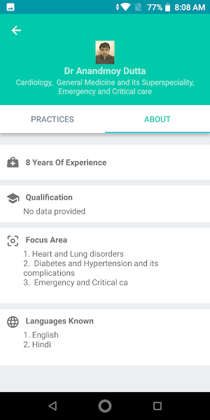 Dr Dutta's Home Care and Treat Screenshot 2
