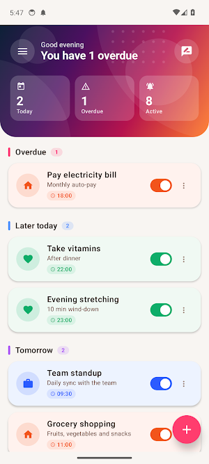 Nudge — Smart Reminder Screenshot 0