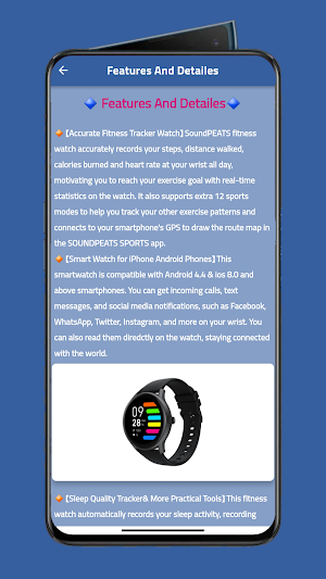 Soundpeats Smart Watch Guide Screenshot 2