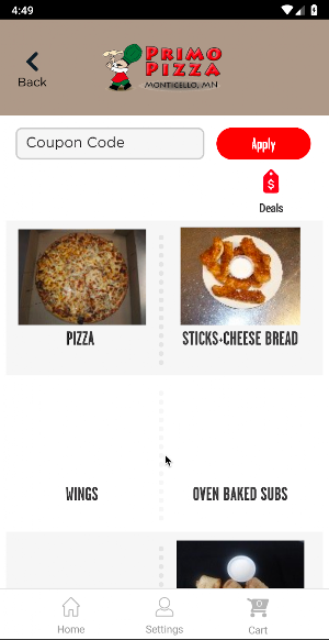 Primo Pizza Screenshot 2