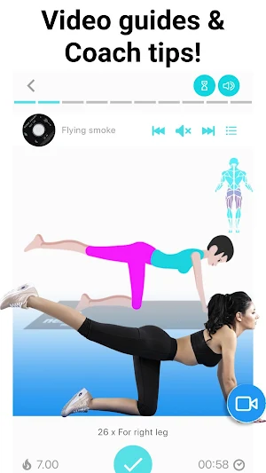 Leg, Thigh, Quad Workouts - Leg Exercises at home Screenshot 2