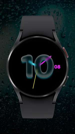 Blurred Glass Watch Face Screenshot 0