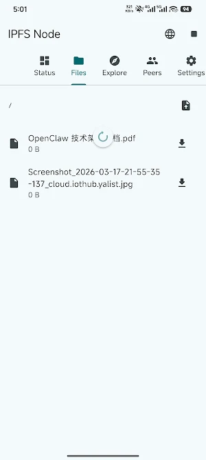 IPFS Node - IPFS mobile App Screenshot 2
