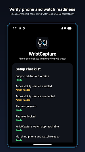 WristCapture: Phone Screenshot Screenshot 3