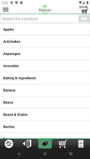 Monteverde's Mobile Ordering Screenshot 2