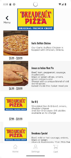 Breadeaux Pizza Screenshot 3