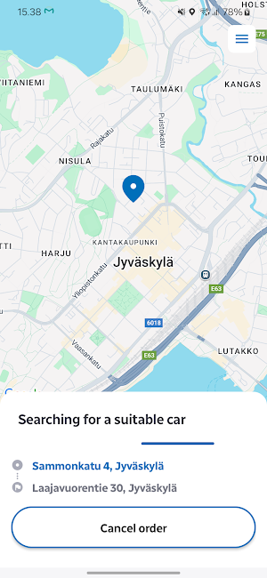 Aluetaksi Screenshot 3