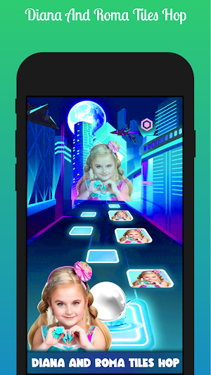 Diana and Roma - Tiles Hop 3D Screenshot 0