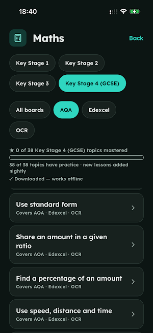 Maevious Learn Screenshot 2