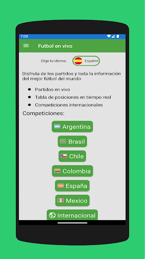 Live football matches Screenshot 2