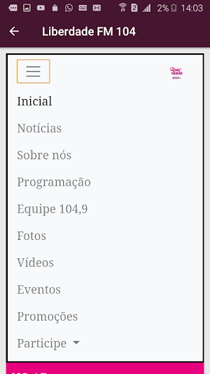 Liberdade FM 104,9 Nepomuceno - MG Screenshot 3