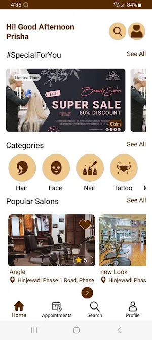 GlamApp Screenshot 1