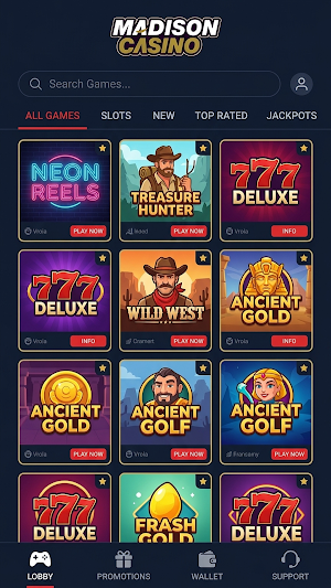 Madison Casino Screenshot 0
