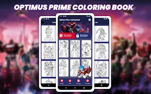 Optimus Prime Coloring Book Screenshot 0