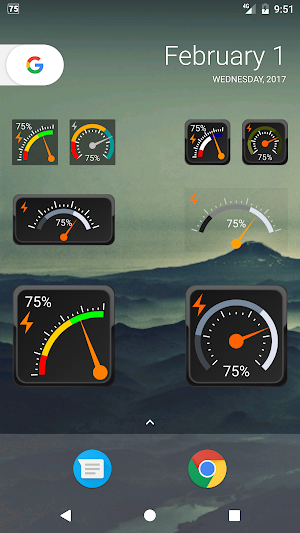 Gauge Battery Widget Screenshot 0
